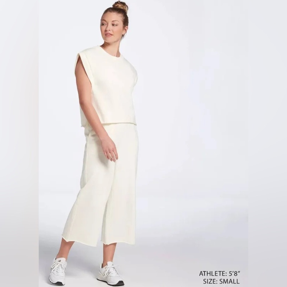 Calia Journey Collection High Rise Crop Wide-leg Pant, M